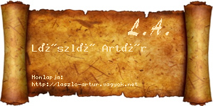László Artúr névjegykártya