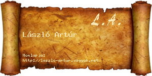 László Artúr névjegykártya